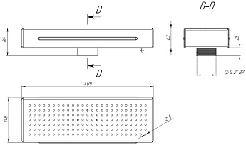 1-Гейзер 140х400, АС плитка, (AISI 316L)