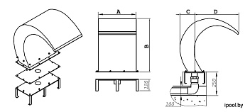0-Водопад КОСТА-700мм 