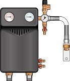 Cолнечная станция М,с разделит. теплообмен.,20пластин,насос Wilo Strar-ST 25/6