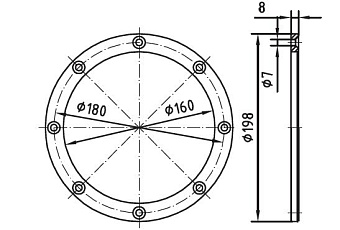 0-Фланцы для пленочного бассейна Taifun,Taifun Duo,Taifun Compact
