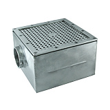Донный слив 2,5", 250х250 (AISI 316L), АС
