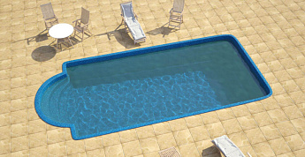 4-Композитный бассейн Элегант Ecoline 7,2х3,2х1,7