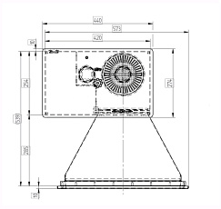 2-Плоский скиммер AllFit, 500 мм, нерж. сталь