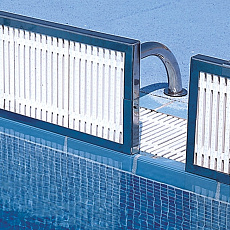 Панель поворотная из нерж.стали, ширина 2 м