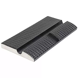 Поручень бортовой с водостоком SertekPool 12.5х25 антрацит