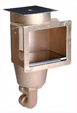 Скиммер под плитку из бронзы AllFit, 2 выхода, 240 мм