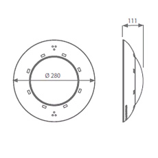 0-Светильник "Flat" белый