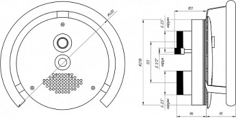 0-Противоток (закладная+панель лицевая) 50 м³/час с пневмокнопкой