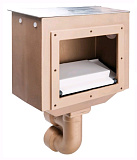 Скиммер под плитку из бронзы AllFit, 2 выхода, 160 мм