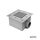 Донный слив квадратный, 165х165 мм, АТ int 1 1/2", пленка