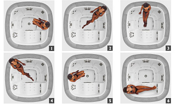 4-Jacuzzi СПА бассейн 250x250x98 см Enjoy Base