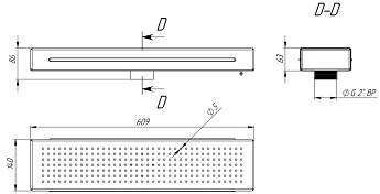 1-Гейзер 140х600, АС плитка (AISI 316L)