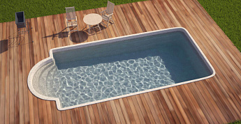 7-Композитный бассейн Элегант Ecoline 7,2х3,2х1,7