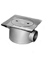 Донный слив антивихревой 180х180, АТ int 2", плитка