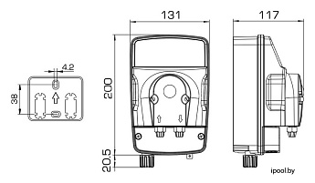 0-Перистальтический насос eMyPOOL PH 3-3 100/250V SANT