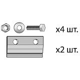 Зажимной комплект для соедин. 2-х крепежных реек для монтажа 3-х коллект. MVK 001