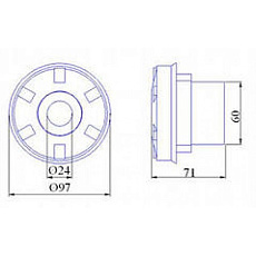 0-Форсунка впускная BOL 20С, 2"/50 мм (пленка)