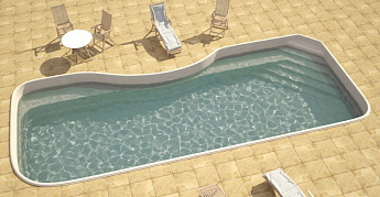 1-Композитный бассейн Гранд 9,0х3,6х1,8