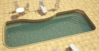 3-Композитный бассейн Гранд 9,0х3,6х1,8