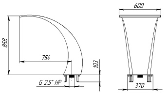1-Водопад "Кобра 600" Змеиная кожа, АС