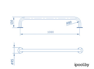 0-Поручень 1 м, АТ пленка