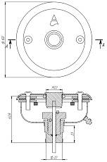 0-Адаптер сенсорной кнопки (AISI 316L), AC