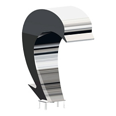 3-Водопад "Дельфин" Змеиная кожа, АС (AISI 316L)