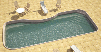 2-Композитный бассейн Гранд 9,0х3,6х1,8