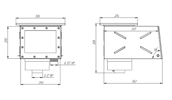 1-Скиммер для композитного бассейна, АС