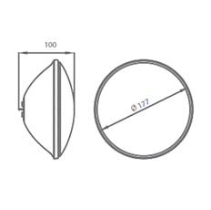 0-Лампа светодиодная "PAR56" белый