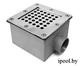 Донный слив квадратный, 150х150 мм, АТ int 1 1/2", пленка