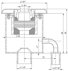 0-Гидромассажная форсунка Мини, АС (AISI 316L)
