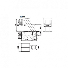 0-Стартовая тумба с полированной поверхностью 700 мм