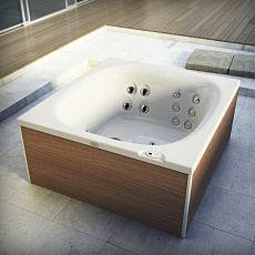 0-Jacuzzi СПА бассейн White 160x150x75 см City Spa(без обшивки)