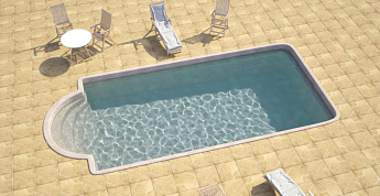 1-Композитный бассейн Элегант Ecoline 7,2х3,2х1,7