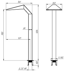 2-Водопад "Виктория 340" Змеиная кожа, АС (AISI 316L)
