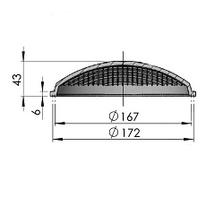 0-Светофильтр для прожектора Astral Extra Plano, прозрачный