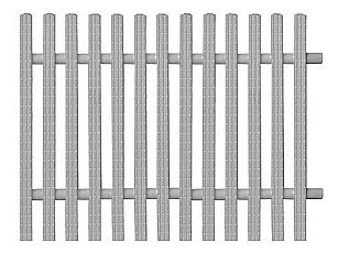 Переливная решетка жесткая Pimtas ширина 300х24мм