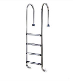 Лестница WALL (откидывающаяся) 4 ст (AISI-304), для у.б.