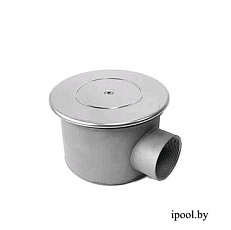 Донный слив круглый, антивихревой D=165мм, АТ int 2", пленка