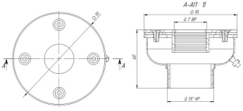 0-Адаптер универсальный 1"х1,5" пленка (AISI 316L), AC