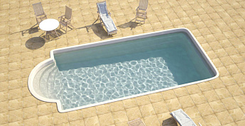 0-Композитный бассейн Элегант Ecoline 7,2х3,2х1,7