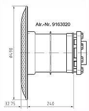 1-Водозабор FitStar, 485 мм, Бронза