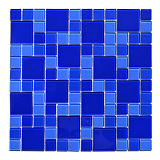 Мозаика для бассейна стеклянная Aquaviva Cristall Dark Blue DCM305 (23 мм - 48 мм)