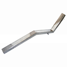 Лежак воздушного массажа однополосный,плитка,АС (AISI 316L)