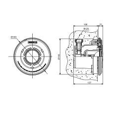 0-Светильник пластиковый "Mini" для ниш "Mini",для плен. бас.,нерж.
