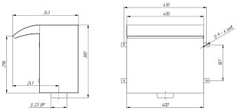 0-Водопад стеновой 400, АС