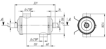 1-Теплообменник 28 кВт (трубчатый), АС
