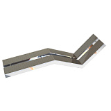 Лежак воздушного массажа двойной, пленка, АС (AISI 316L)