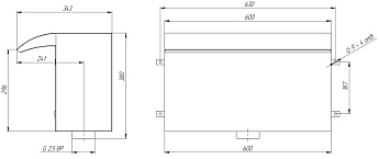 0-Водопад стеновой 600, АС